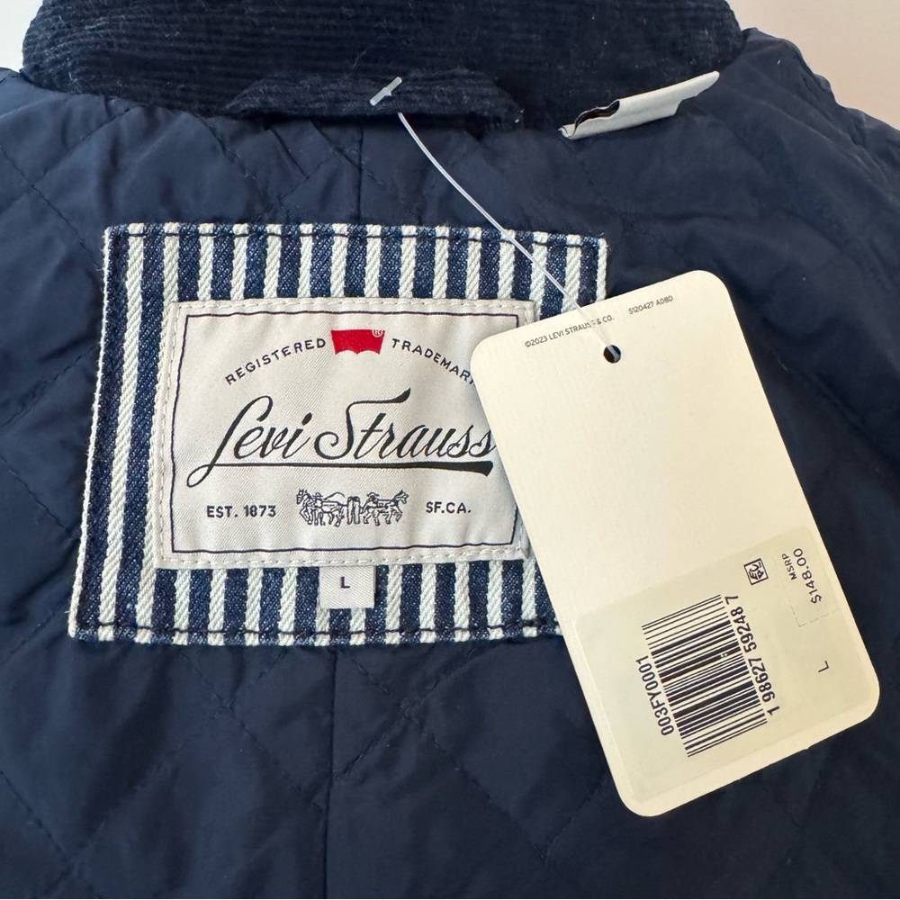 Levis Bree Barn Jacket Large Hickory Stripe - Picture 4 of 10